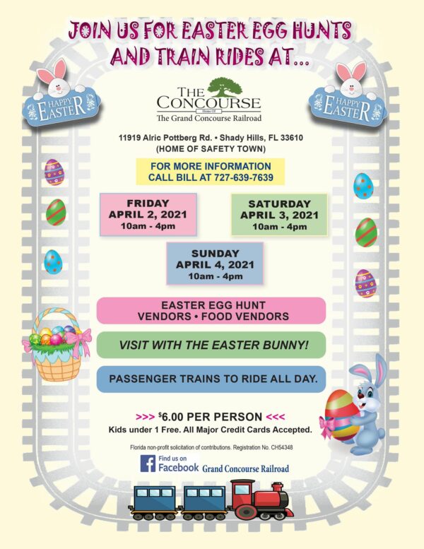 Easter Train Rides & Egg Hunt The Concourse Council, Inc.