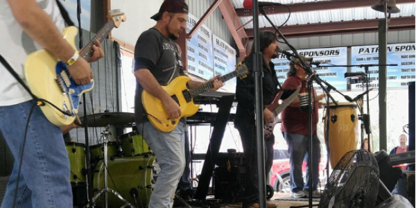 band playing in Rotary Pavilion